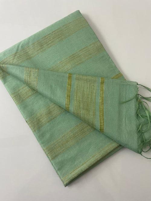 Semi tussar silk saree MTS8723 LIGHT GREEN