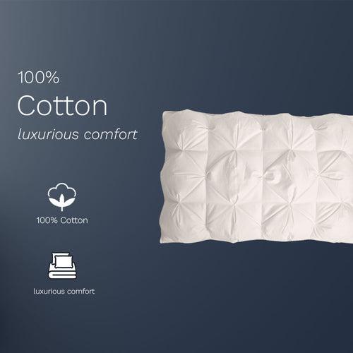 Cotton down feather quilted Pillow
