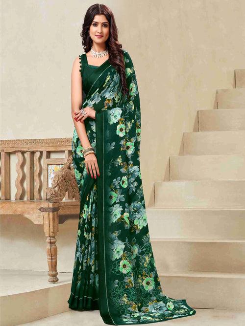 Navy Georgette Saree