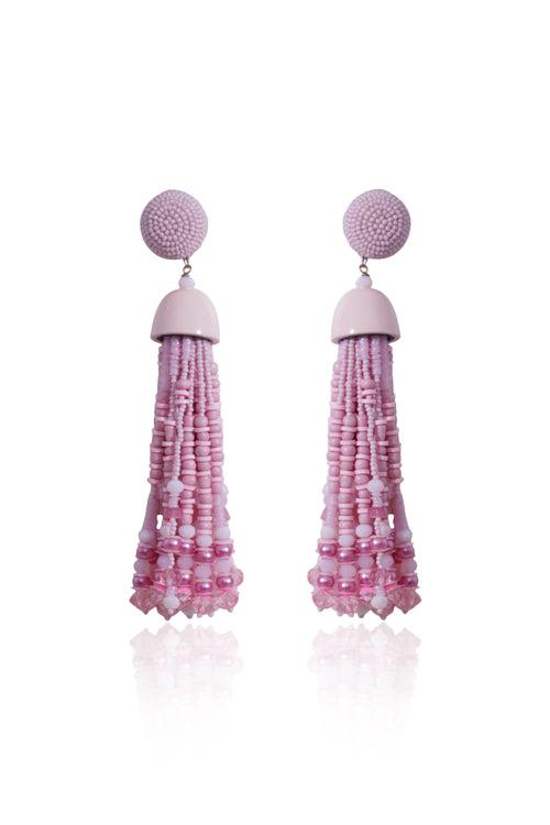 Blush Tassel Earrings