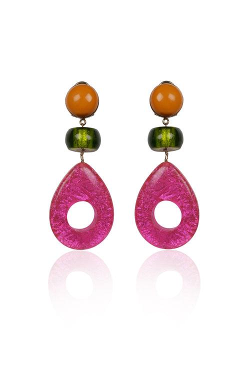 Vibrant Teardrop Earrings