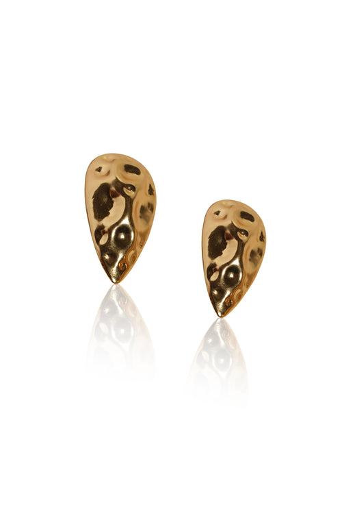 Gold Teardrop studs