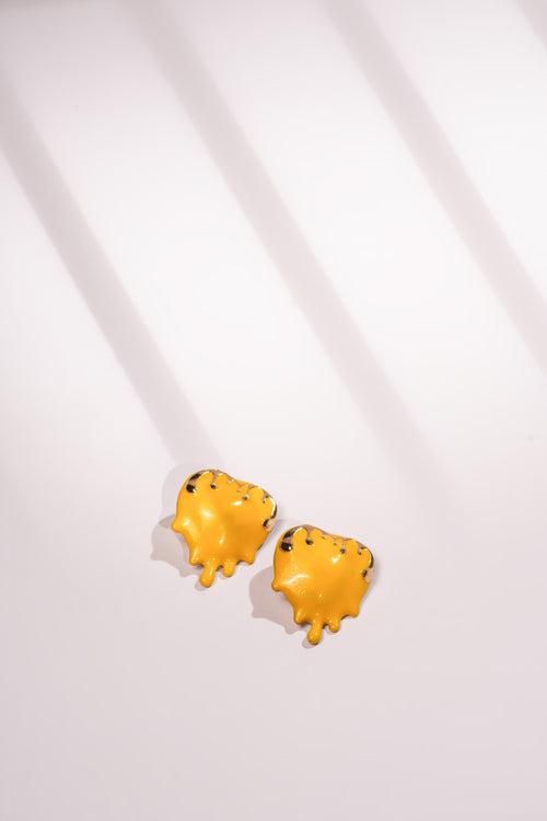 Dripping Heart Studs