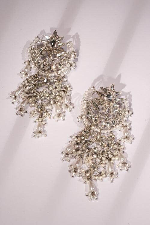 Half Moon Chandbali Earrings