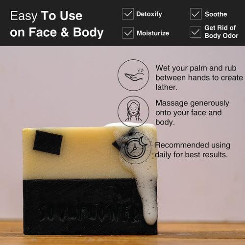 Activated Charcoal Clay Soap for Body Odour BYOB