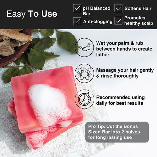 Sandalwood Geranium Hair Cleansing Bar (Copy)