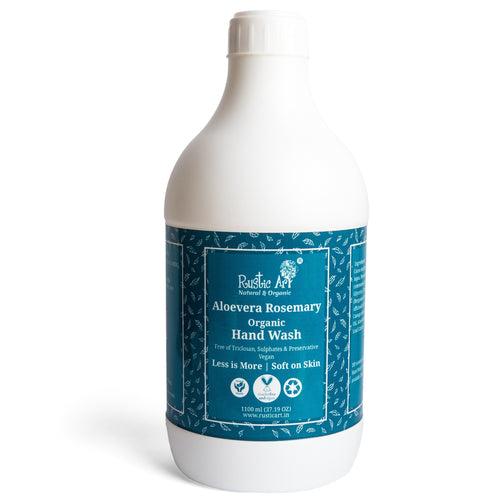 Aloe Vera Rosemary Organic Hand Wash (1100ml Refill Pack)