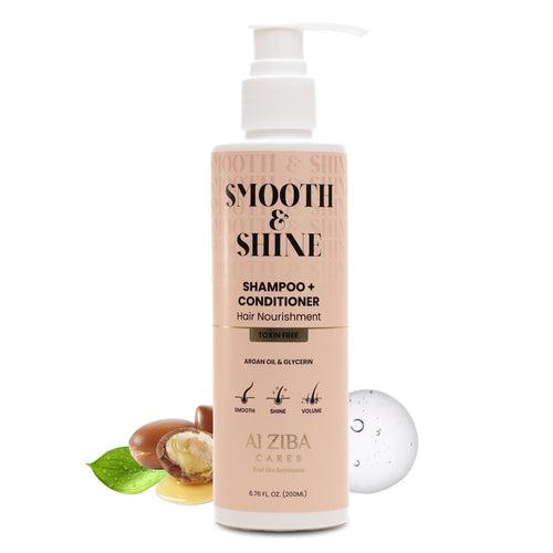 Smooth & Shine Shampoo With D-Panthenol & Argan Oil Extract (Hair Nourishment Shampoo) – 200ML