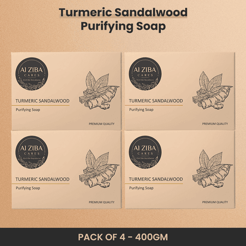 Turmeric Sandalwood Skin Purifying Soap Bar –  (Pack of 4x100 gm)