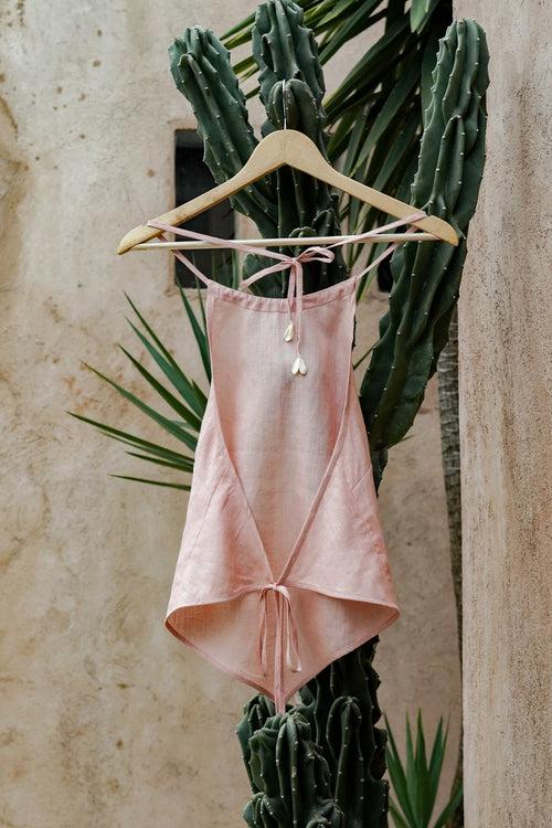 Bare Back Top (Dusty Pink)