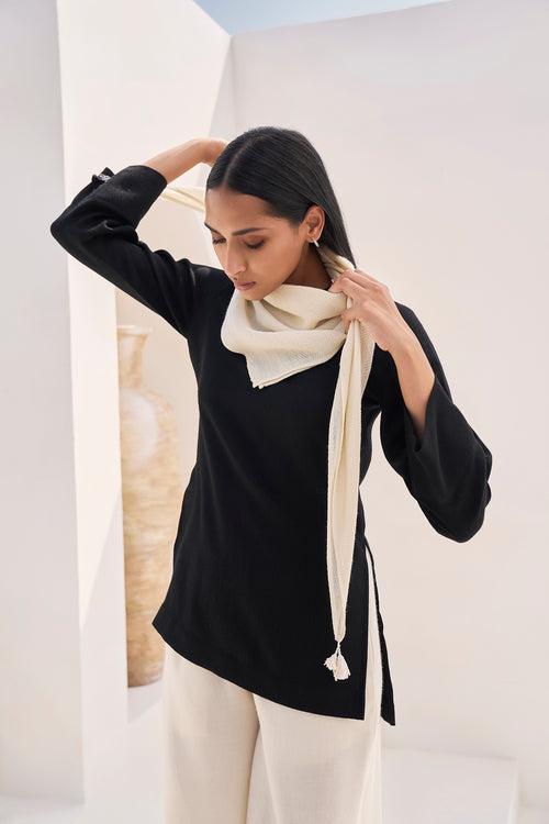 Tromso Woollen Top (Black)