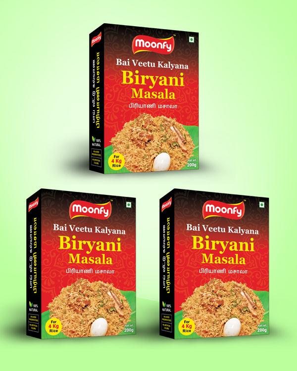 Moonfy 3 Pack Biryani Combo Box (200g x 3 Pack)