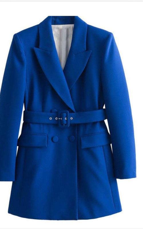 Mena Blue Blazer Dress