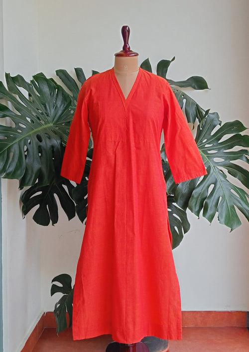 Bright Orange  Kurta