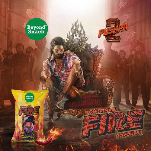 Beyond Snack X Pushpa 2 Flower Nahi Fire Flavour 300gms (100gms*3 packs)