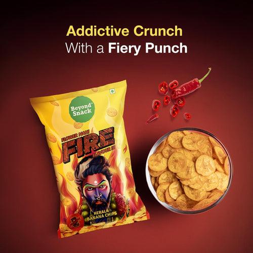 Beyond Snack X Pushpa 2 Flower Nahi Fire Flavour 300gms (100gms*3 packs)