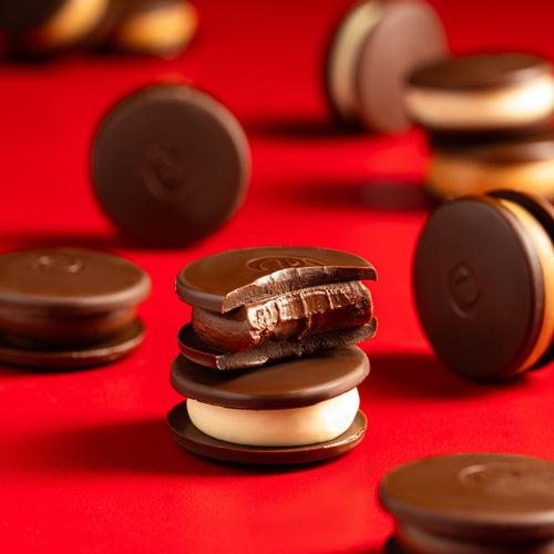 Extra Dark Chocolate Macarons (8 Pcs)