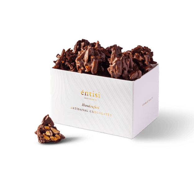 Sugar-free dark rochers with roasted slivered almonds