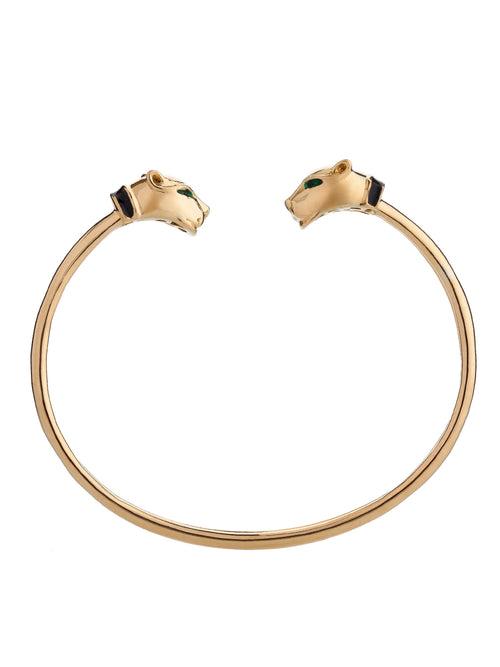 Gold Panther Cuff