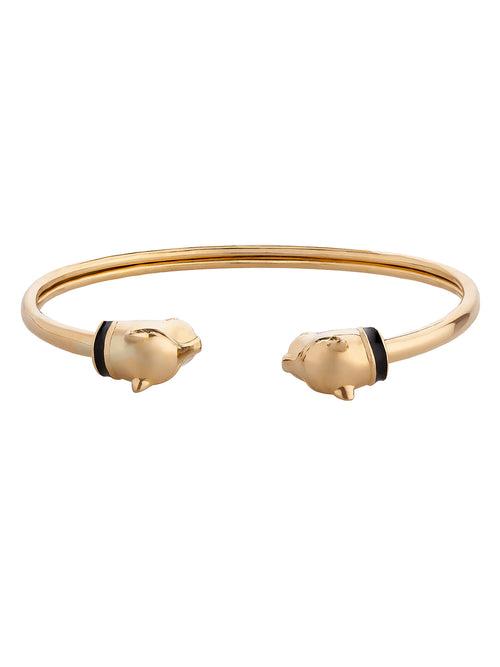 Gold Panther Cuff