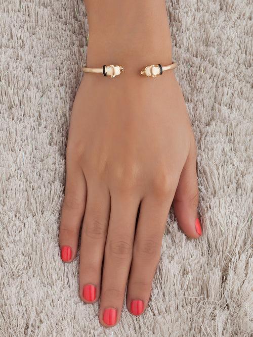 Gold Panther Cuff