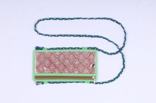 Sea Green Mobaile Bag