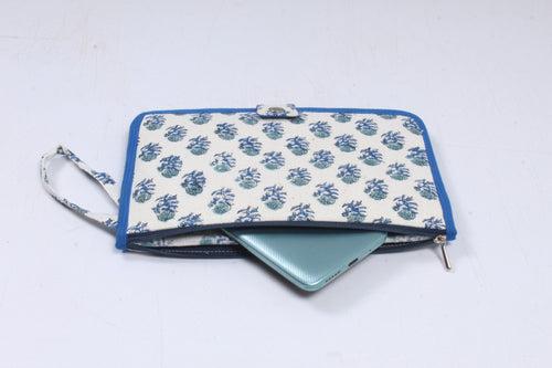 Blue Wristlet Wallet