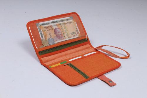 Orange Wristlet Wallet