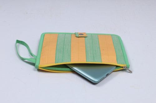 Green and Orange Wristlet Wallet