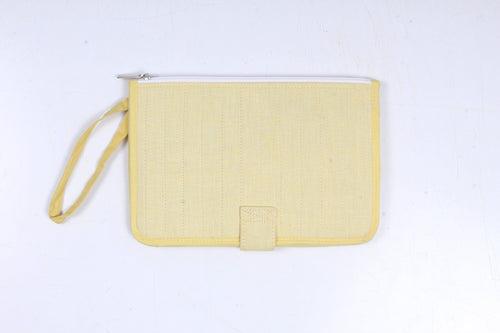 Cream Wristlet Wallet