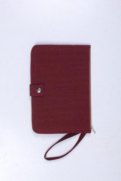 Maroon Wristlet Wallet