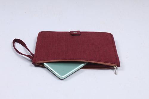 Maroon Wristlet Wallet