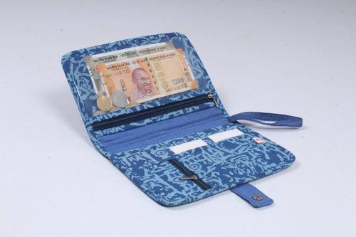 Blue Wristlet Wallet