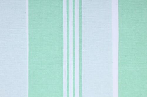 White and Green Stripes Double Bedsheet