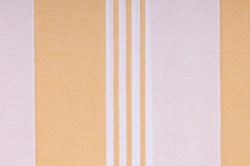 Orange and White Stripes Double Bedsheet