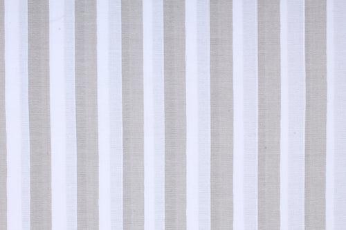 White and Gray Stripes Double Bedsheet