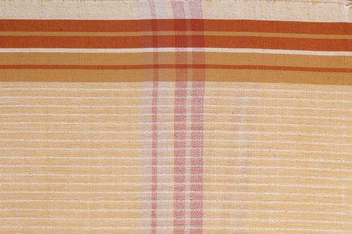 Peach Gamchha and Self Line Brown Border