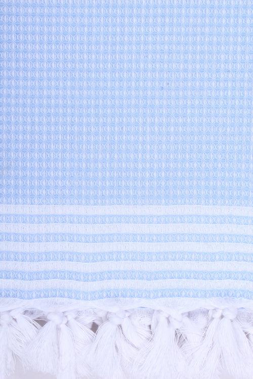 Sky Blue Napkin with White Stripes