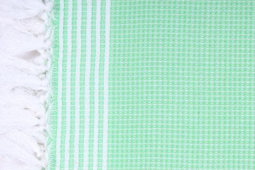 Sea Green Napkin with White Stripes