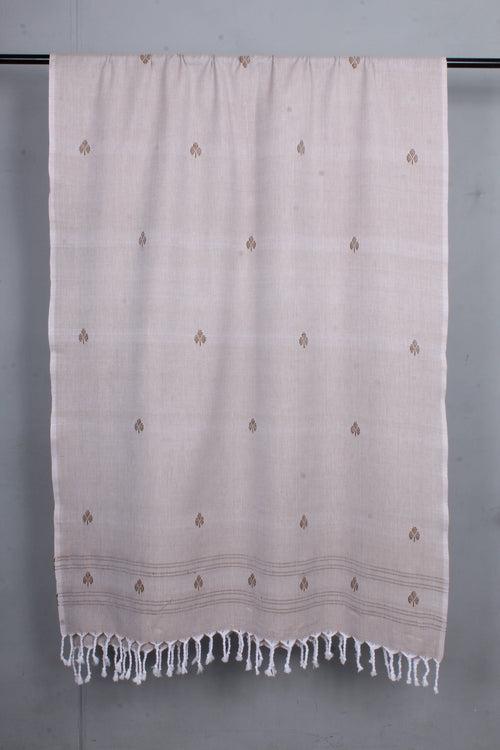 Ecru Shawl with Butis