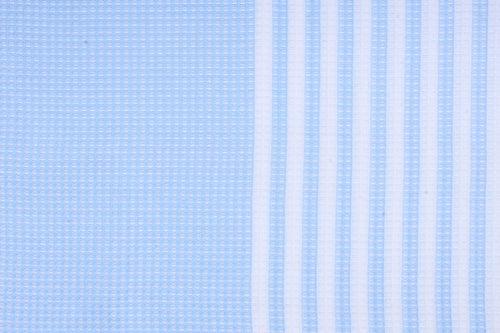 Sky Blue Ultra Soft Bath Towel with White Stripes