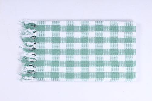 Green, White Check Ultra Soft Bath Towel