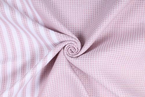 Baby Pink Ultra Soft Bath Towel with White Stripes