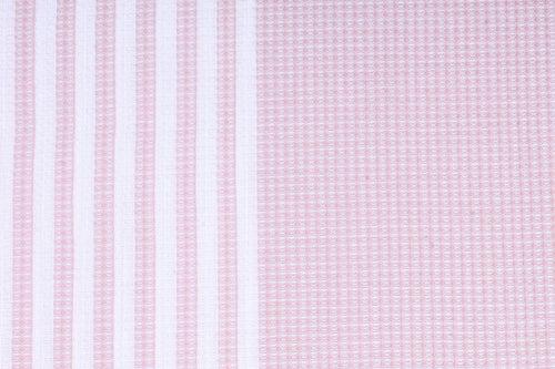 Baby Pink Ultra Soft Bath Towel with White Stripes