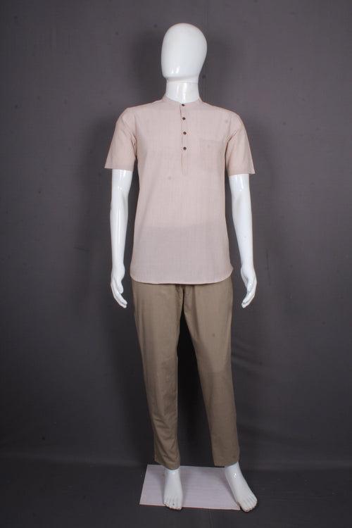 Space Dyed Cheeku Half Sleeves Short Kurta