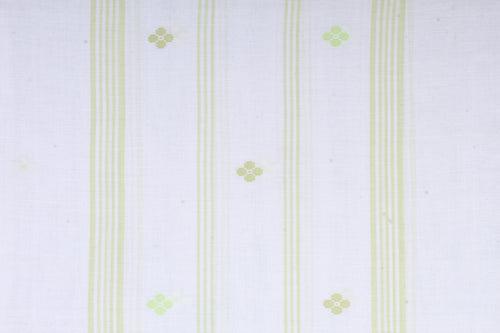 White Stole with Sea Green Stripes and Butis