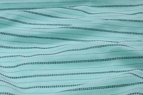 Sea Green Fabric and Green Stripes