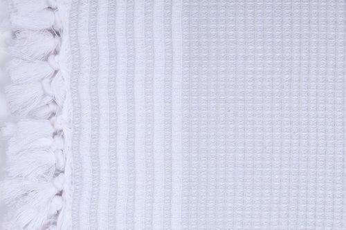 Pearl Gray Napkin with White Stripes