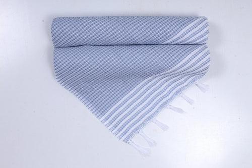 Sky Blue Napkin with White Stripes