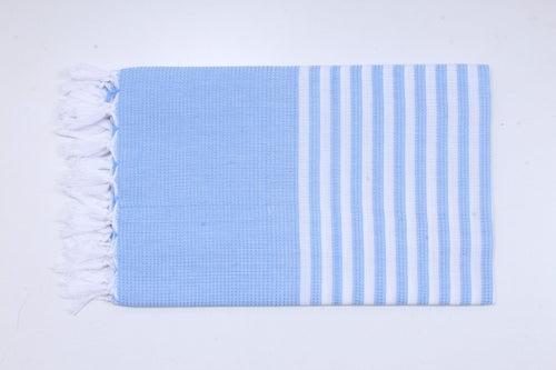 Sky Blue and White Ultra Soft Bath Towel